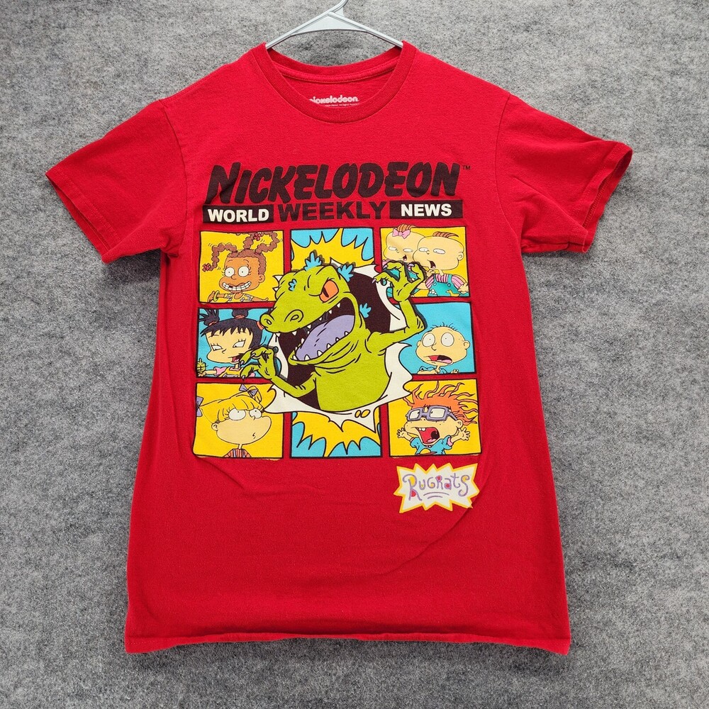 Nickelodeon Shirt Mens Small Short Sleeve Red Rugrats